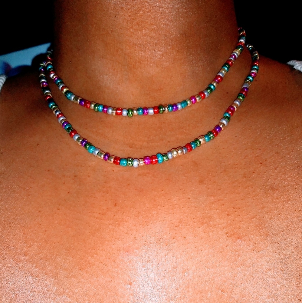 2/$12 Handmade Beaded Necklaces